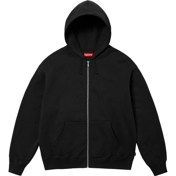 Supreme Thrasher Zip Up Hooded Sweatshirt - Black (front)