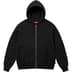 Supreme Thrasher Zip Up Hooded Sweatshirt - Black (front)