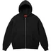 Supreme Thrasher Zip Up Hooded Sweatshirt - Black (front)