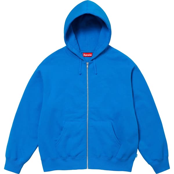 Supreme Thrasher Zip Up Hooded Sweatshirt - Bright Blue (front)
