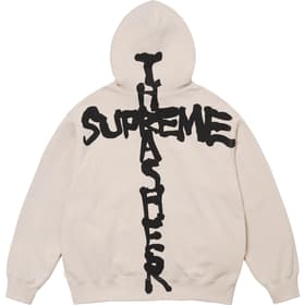 Supreme Thrasher Zip Up Hooded Sweatshirt Stone