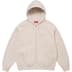 Supreme Thrasher Zip Up Hooded Sweatshirt - Stone (front)