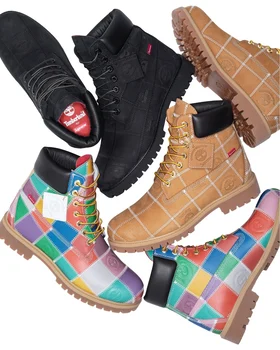 Supreme Timberland Patchwork 6&#34; Premium Waterproof Boot