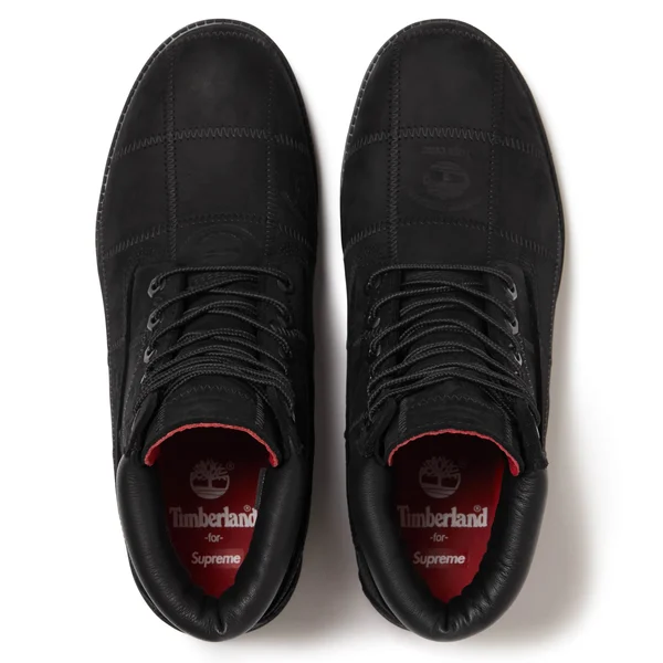 Supreme Timberland Patchwork 6" Premium Waterproof Boot - Black (front)