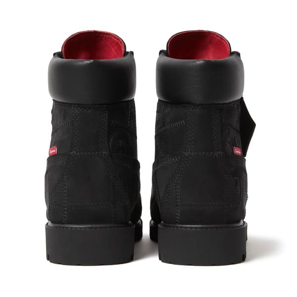 Supreme Timberland Patchwork 6" Premium Waterproof Boot - Black (front)