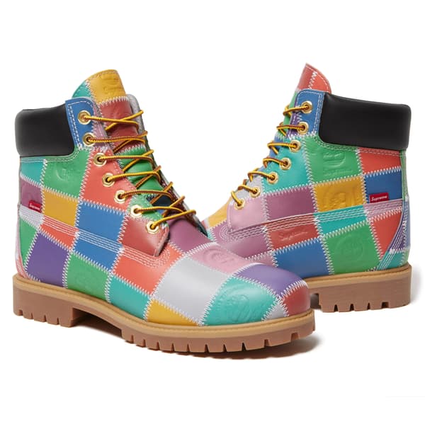 Supreme Timberland Patchwork 6" Premium Waterproof Boot - Multicolor (front)