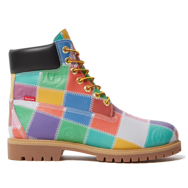 Supreme Timberland Patchwork 6" Premium Waterproof Boot - Multicolor (front)