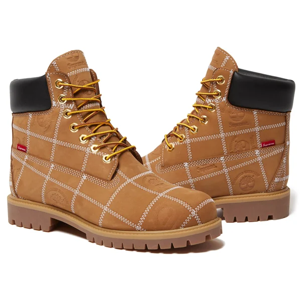 Supreme Timberland Patchwork 6" Premium Waterproof Boot - Wheat (front)