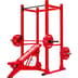 Supreme Tru Grit Power Rack Weight Set - Red (front)