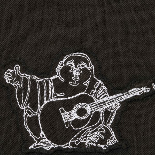 Supreme True Religion Appliqué Polo - Black (front)