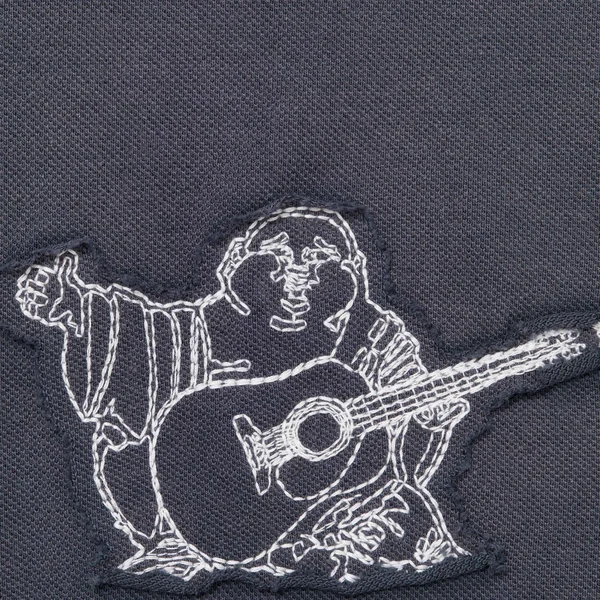 Supreme True Religion Appliqué Polo - Navy (front)