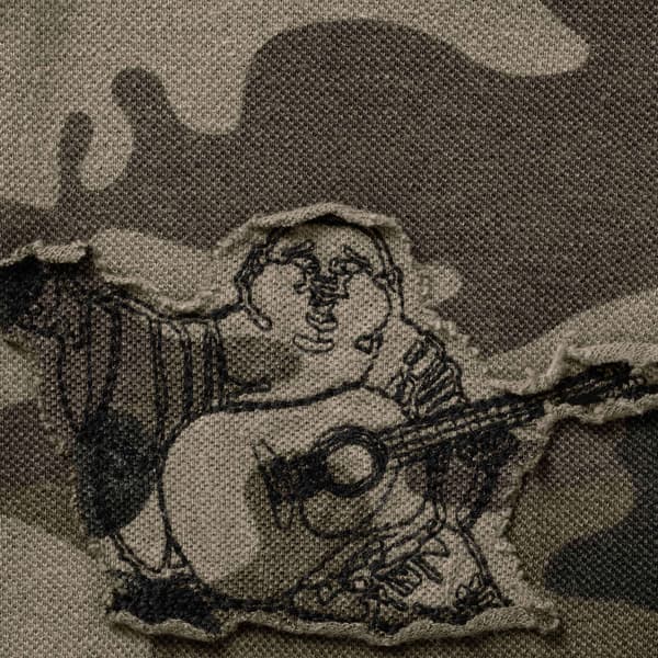 Supreme True Religion Appliqué Polo - Olive Camo (front)