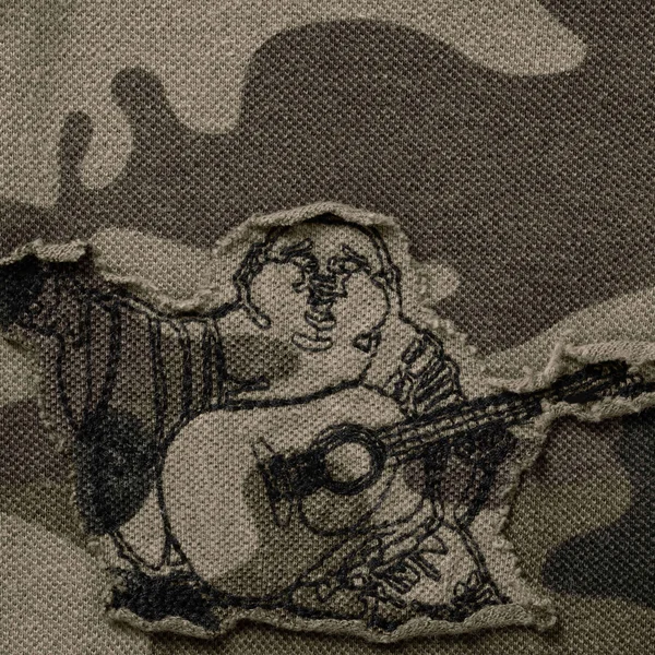 Supreme True Religion Appliqué Polo - Olive Camo (front)