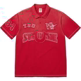 Supreme True Religion Appliqué Polo Red