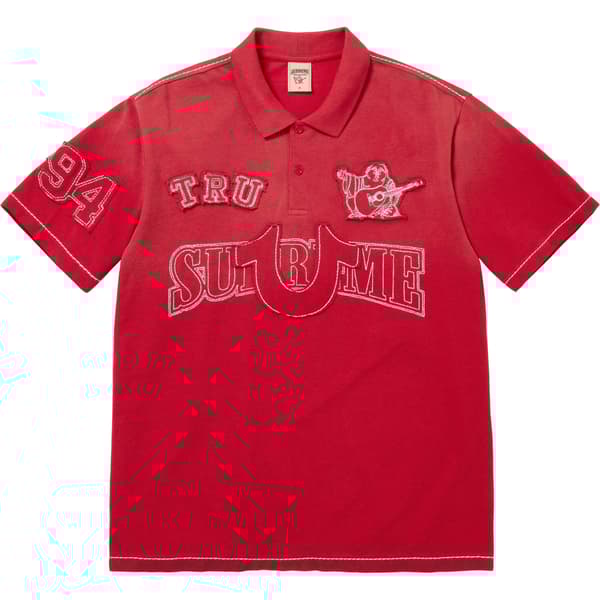 Supreme True Religion Appliqué Polo - Red (front)