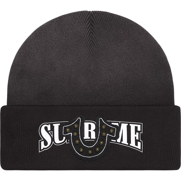 Supreme True Religion Beanie - Black (front)