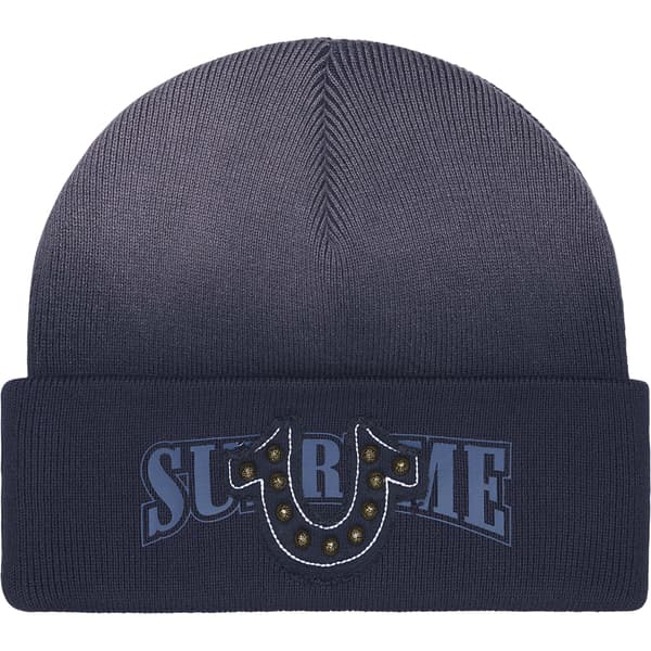 Supreme True Religion Beanie - Navy (front)