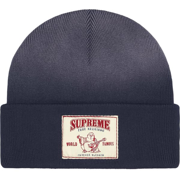 Supreme True Religion Beanie - Navy (front)