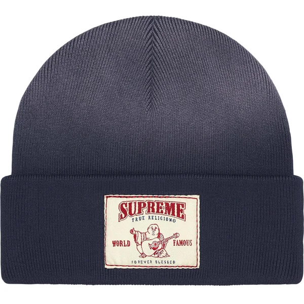 Supreme True Religion Beanie - Navy (front)