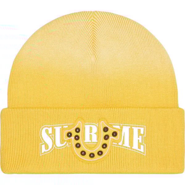 Supreme True Religion Beanie - Yellow (front)