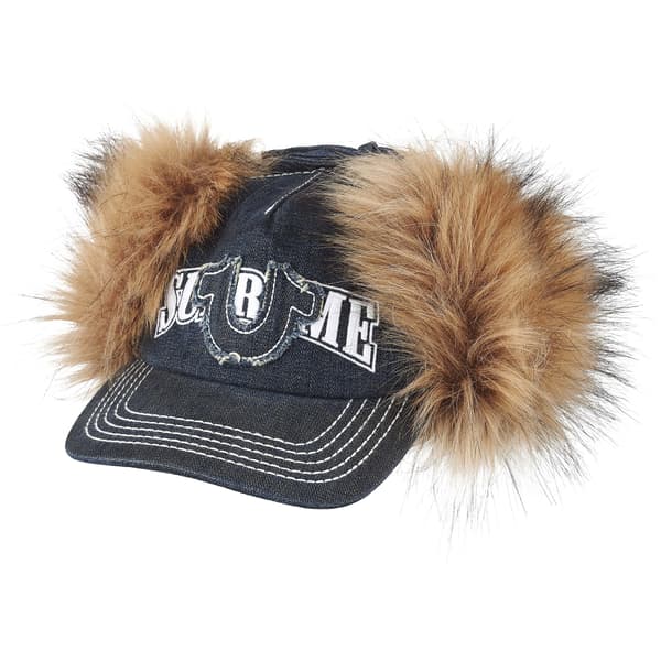 Supreme True Religion Earflap 5-Panel - Dirty Indigo (front)