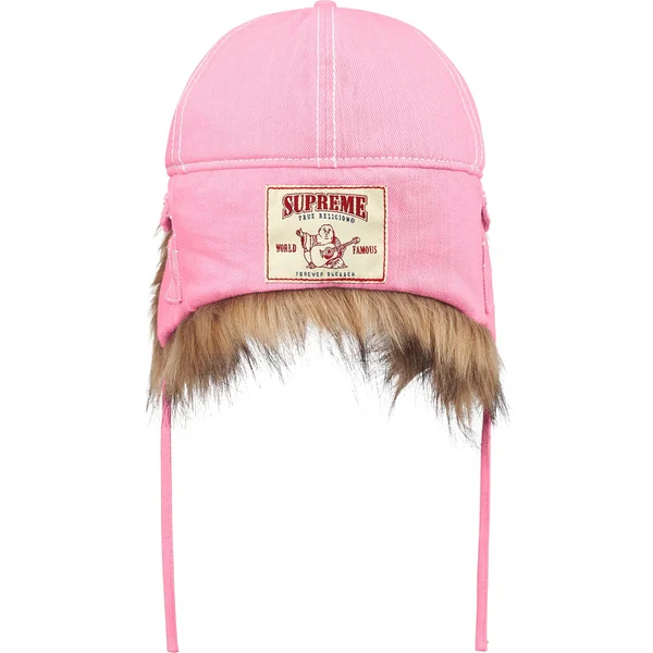 Supreme True Religion Earflap 5-Panel - Pink (front)