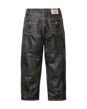Supreme True Religion Loose Fit Leather Pant