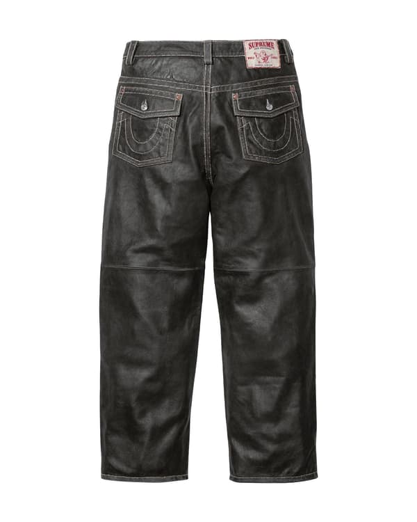 Supreme True Religion Loose Fit Leather Pant - Product Image