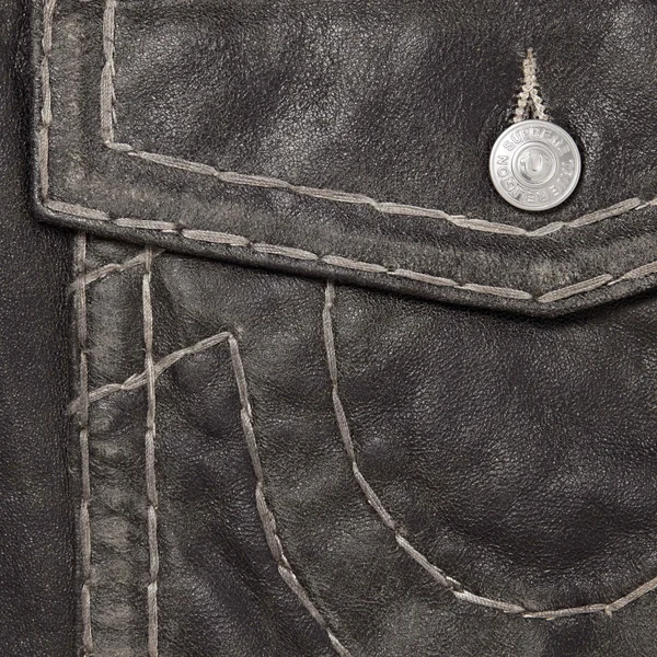 Supreme True Religion Loose Fit Leather Pant - Black (front)