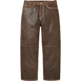 Supreme True Religion Loose Fit Leather Pant Brown