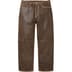 Supreme True Religion Loose Fit Leather Pant - Brown (front)