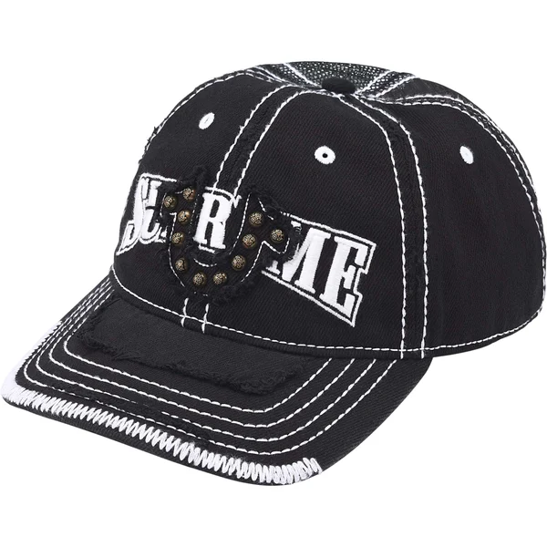Supreme True Religion Mesh Back 6-Panel - Black (front)