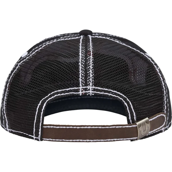 Supreme True Religion Mesh Back 6-Panel - Black (front)