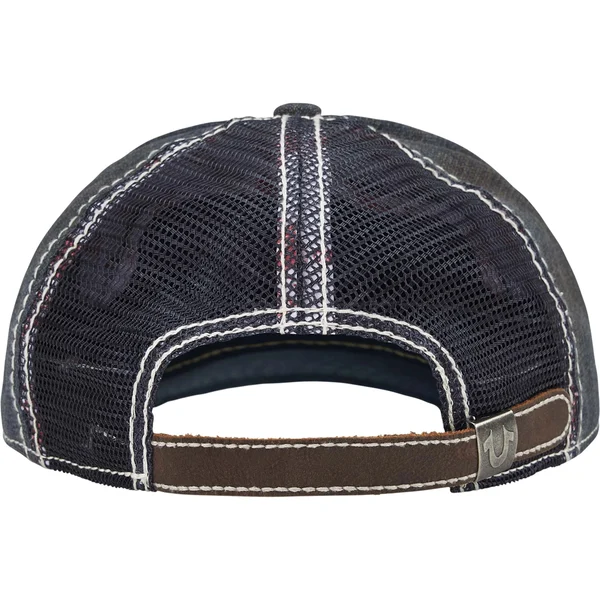 Supreme True Religion Mesh Back 6-Panel - Dirty Indigo (front)