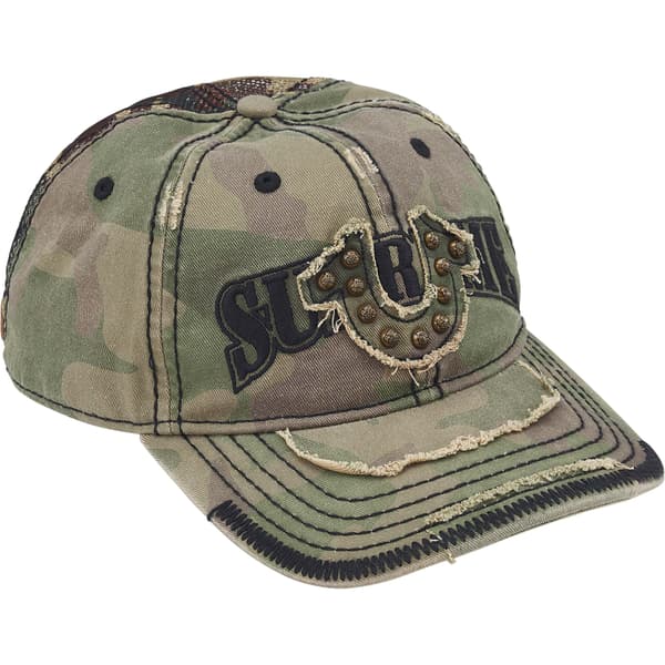 Supreme True Religion Mesh Back 6-Panel - Olive Camo (front)