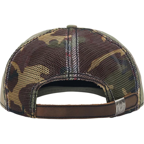 Supreme True Religion Mesh Back 6-Panel - Olive Camo (front)