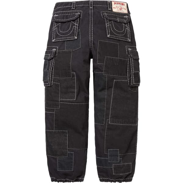 Supreme True Religion Patchwork Cargo Pant - Black (front)