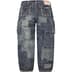 Supreme True Religion Patchwork Cargo Pant - Dirty Indigo (front)