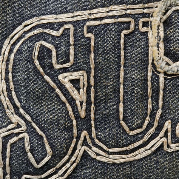 Supreme True Religion Puffer Jacket - Dirty Indigo (front)