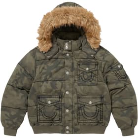 Supreme True Religion Puffer Jacket Olive Camo