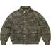 Supreme True Religion Puffer Jacket - Olive Camo (front)