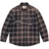 Supreme True Religion Quilted Lined Plaid Flannel Shirt - Black (front)
