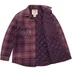 Supreme True Religion Quilted Lined Plaid Flannel Shirt - Purple (front)
