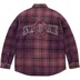Supreme True Religion Quilted Lined Plaid Flannel Shirt - Purple (front)