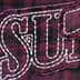 Supreme True Religion Quilted Lined Plaid Flannel Shirt - Purple (front)