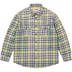 Supreme True Religion Quilted Lined Plaid Flannel Shirt - Yellow (front)