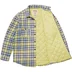 Supreme True Religion Quilted Lined Plaid Flannel Shirt - Yellow (front)