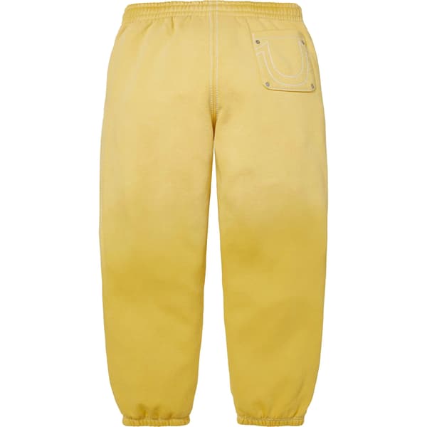 Supreme True Religion Sweatpant - Yellow (front)