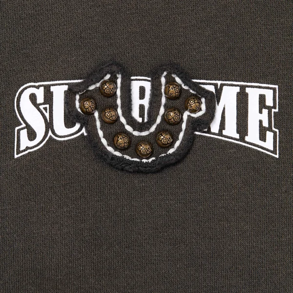 Supreme True Religion Zip Up Hooded Sweatshirt - Black (front)