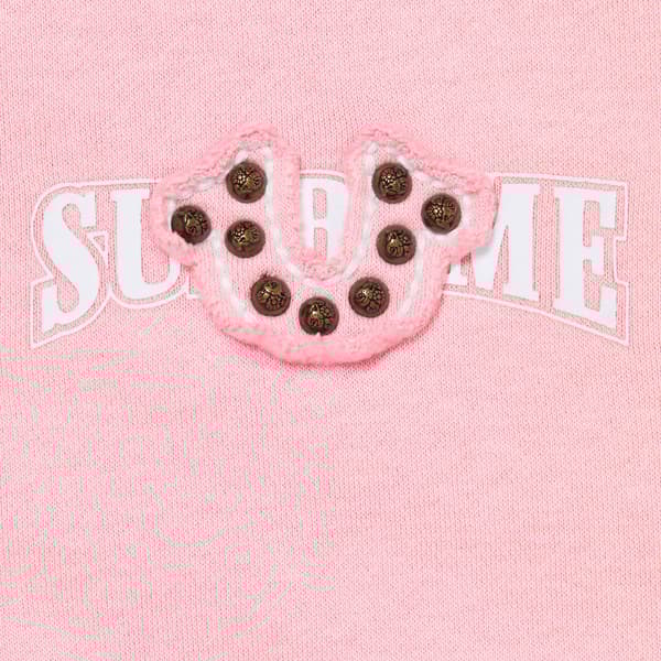 Supreme True Religion Zip Up Hooded Sweatshirt - Pink (front)